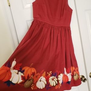 Modcloth Medium Fall Burgundy Dress